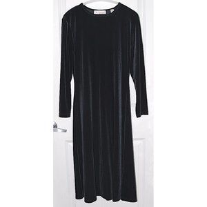 Lord & Taylor Sport Velvet, Long-Sleeve Maxi Dress